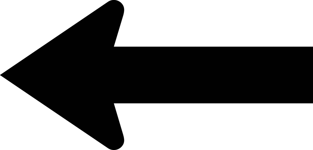 clip art black arrow pointing left - photo #2