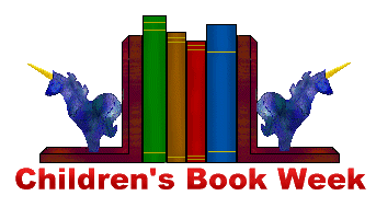 Children's Book Week Clip Art - Books and Unicorn Bookends Clip ...