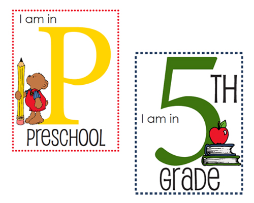 Back-to-School Printables: Lunchbox Notes & School Year Signs