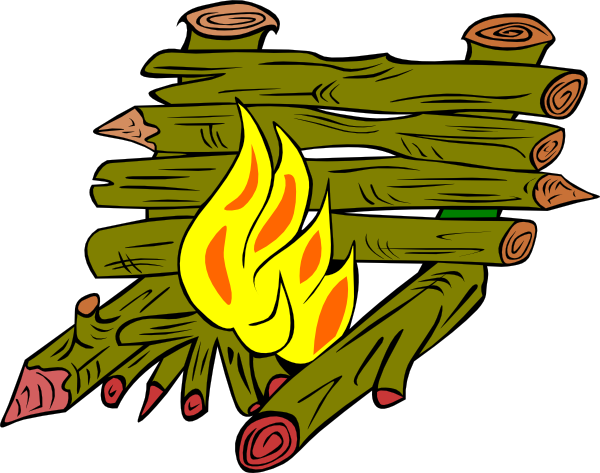 Fire Catching Wood clip art - vector clip art online, royalty free ...