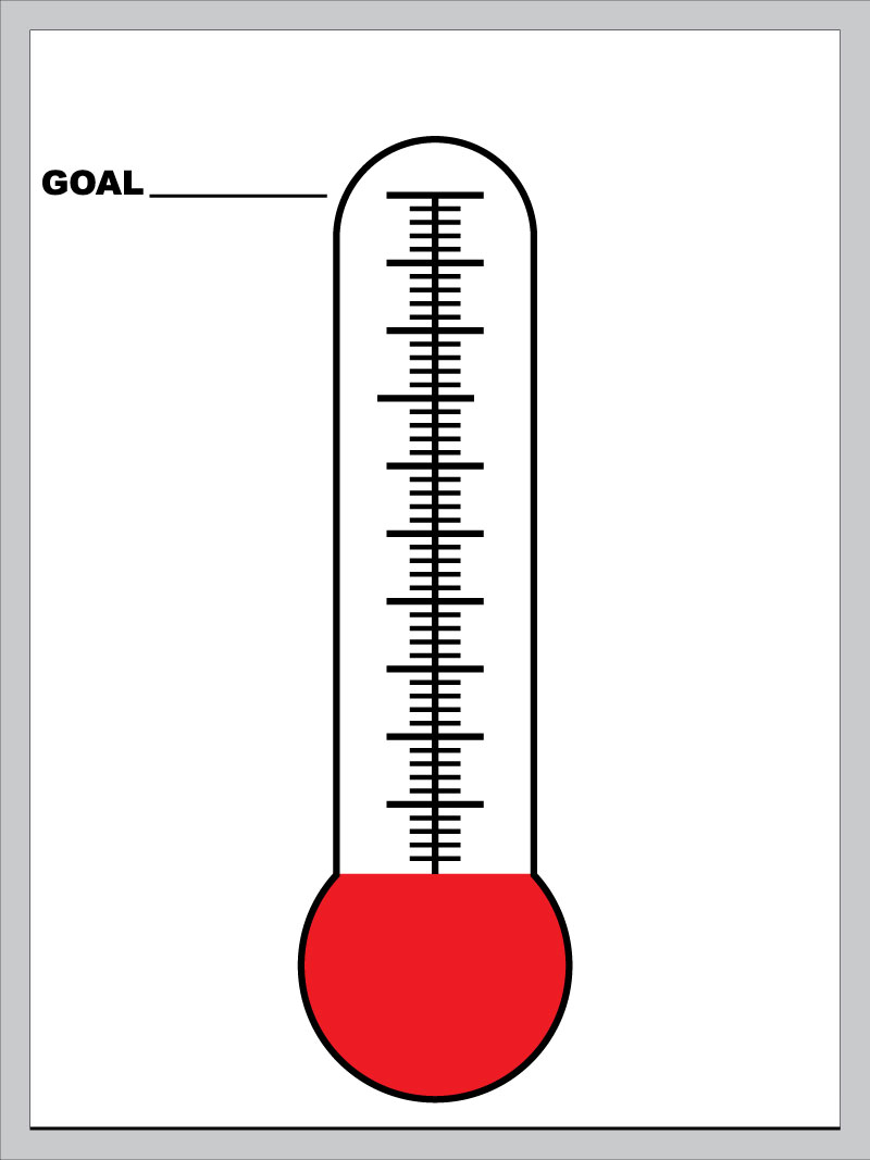 Thermometer Goal Chart Rectangular Prism Net Template - ClipArt ...