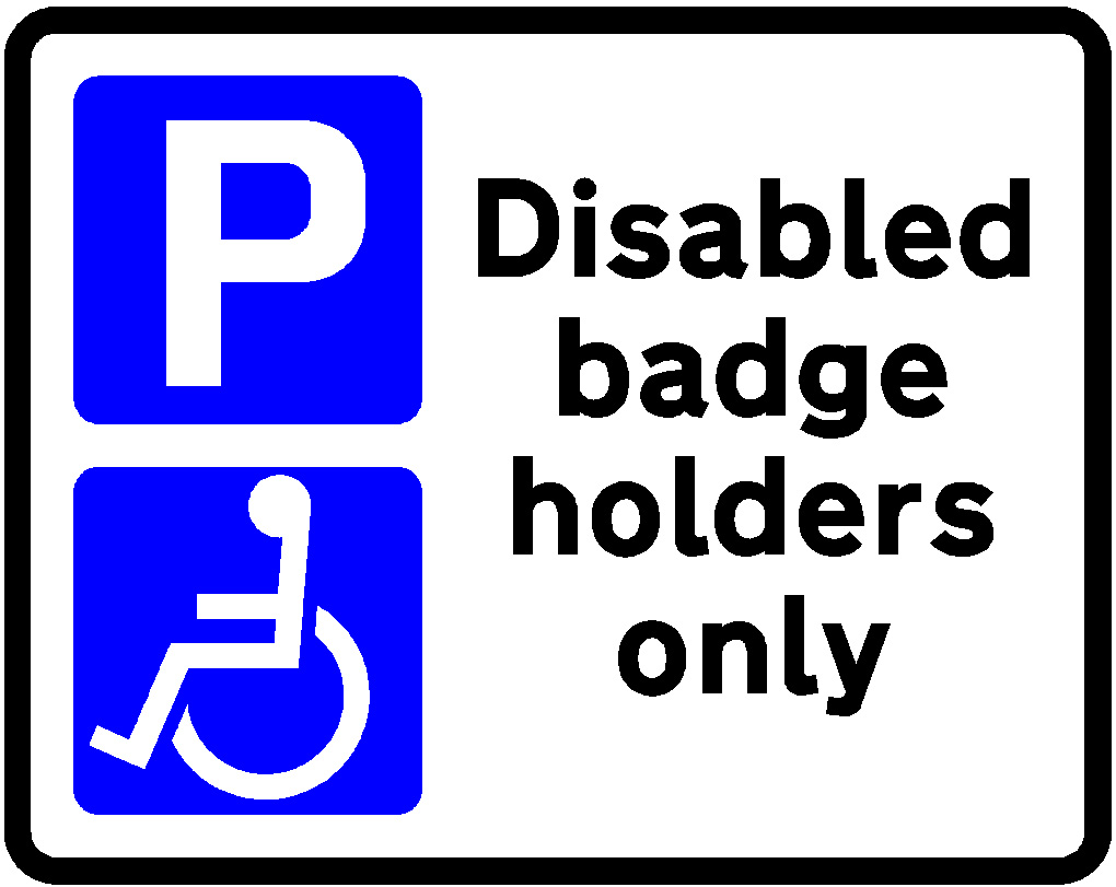 Wheelchair Parking Only Signs - ClipArt Best