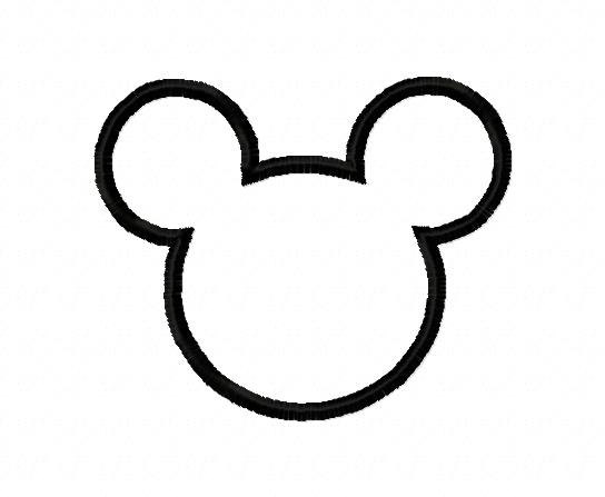 Pin Applique Mickey Mouse Face Machine Embroidery Designs Tattoo ...