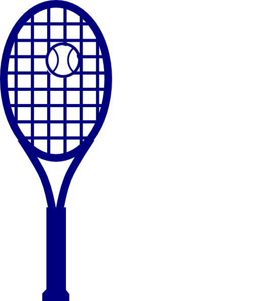 Blue Tennis Racket clip art - vector clip art online, royalty free ...