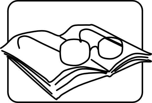 Reading Glasses clip art - vector clip art online, royalty free ...