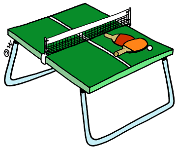 table tennis (in color) - Clip Art Gallery