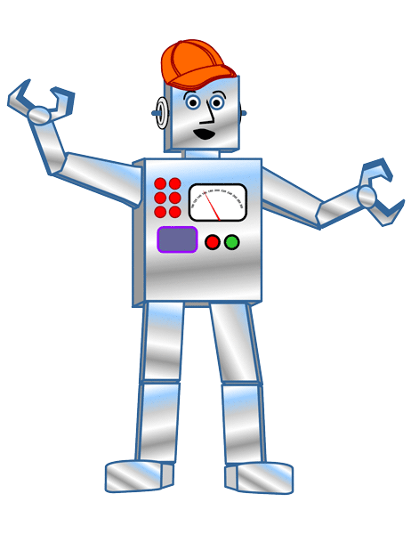 Robot Man #5 - Free and Easy Christian Clip Art