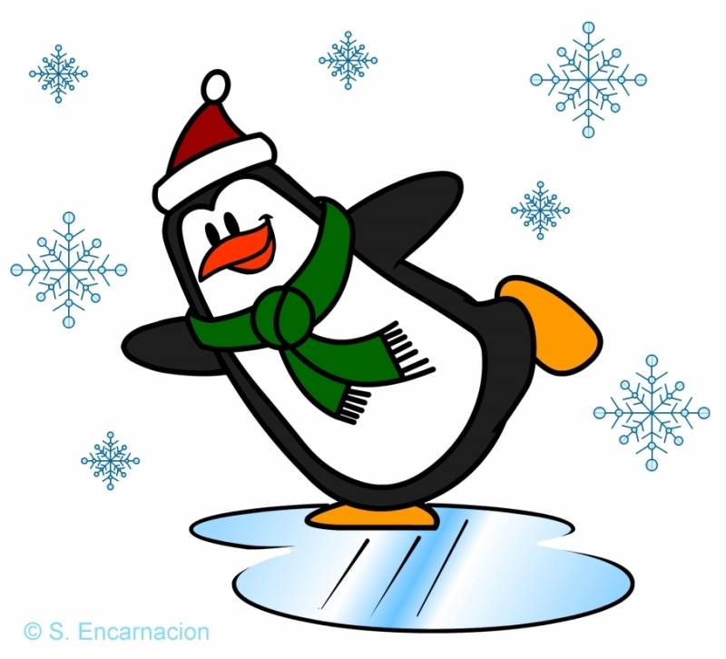 Skating Penguin Cartoon Draw Pic Skating Penguin Cartoon Draw Pic ...