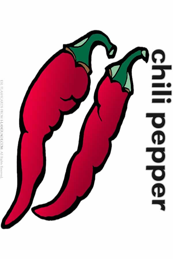 ESL Flashcards - Chili Pepper