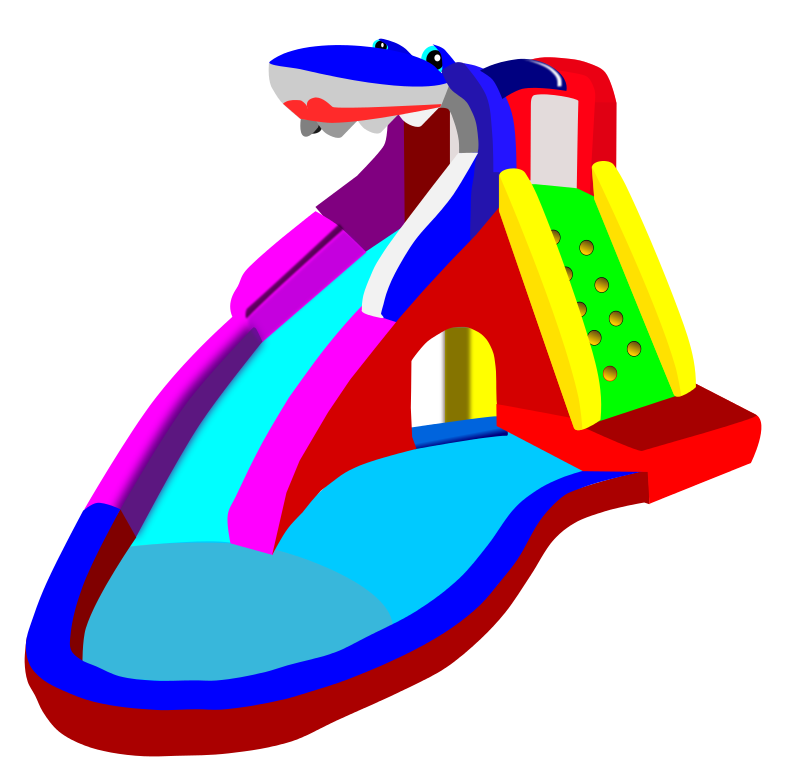 Inflatable Water Slide Clipart | Clipart Panda - Free Clipart Images