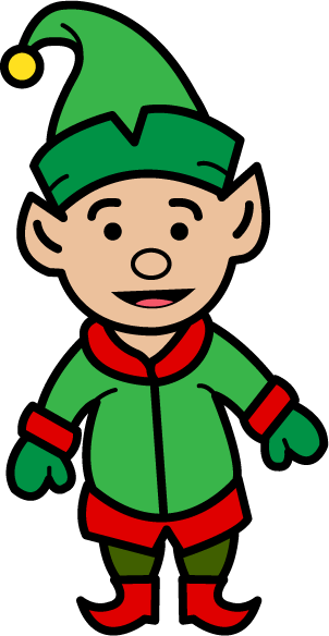 Free Clip-Art: Holiday Clip-Art » Christmas » Small Christmas Elf (