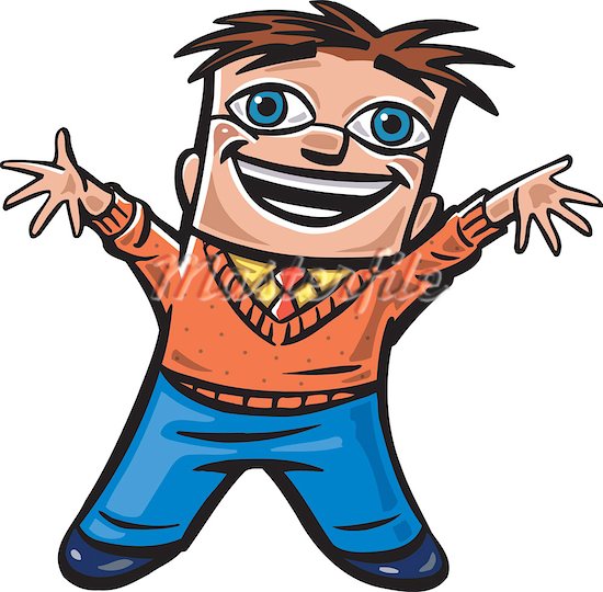 Pix For > Person Excited Clipart