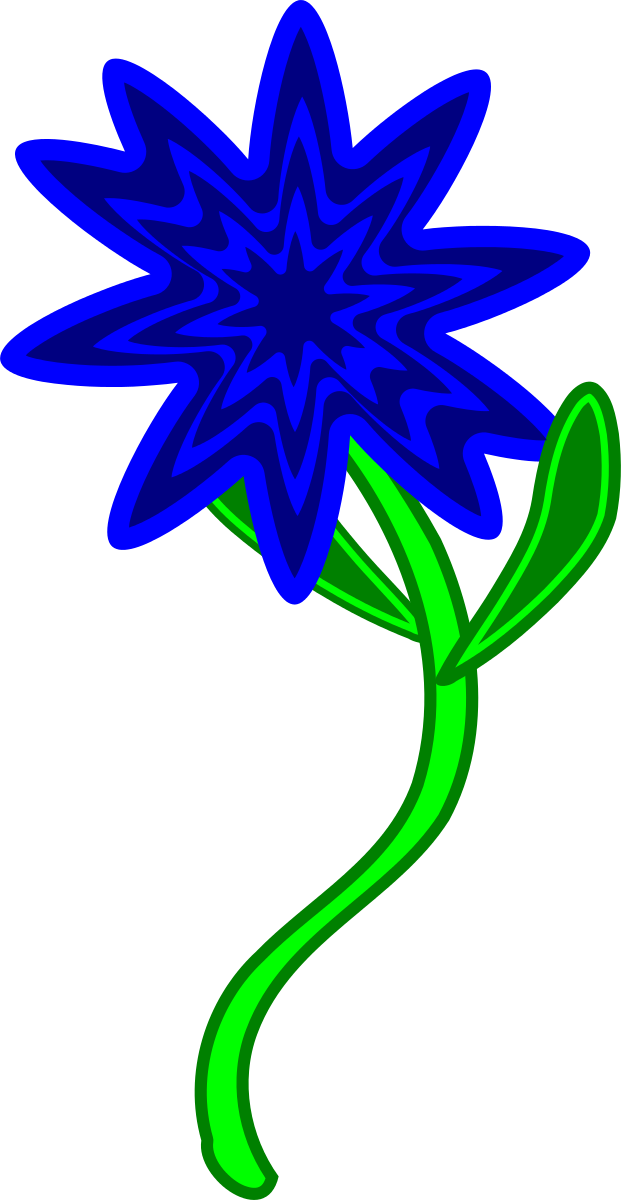 Triptastic Blue Flower Clipart by semjaza : Flower Cliparts #8750 ...