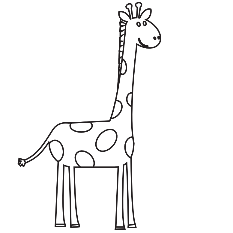 Black & White Giraffe Pictures