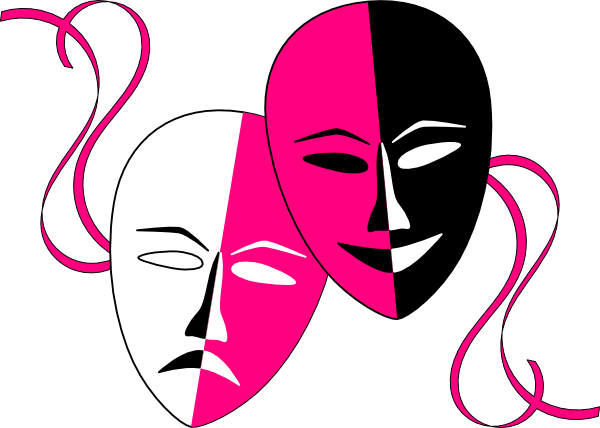 Theatre Masks (endowed Edit) clip art - vector clip art online ...