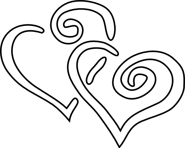 Heart Black And White Clip Art Vector Online Royalty Free ...