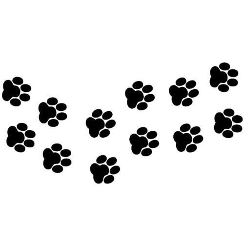 Paw Print With Heart Pad Sticker Animal Pet Lover Decal Car Pictures