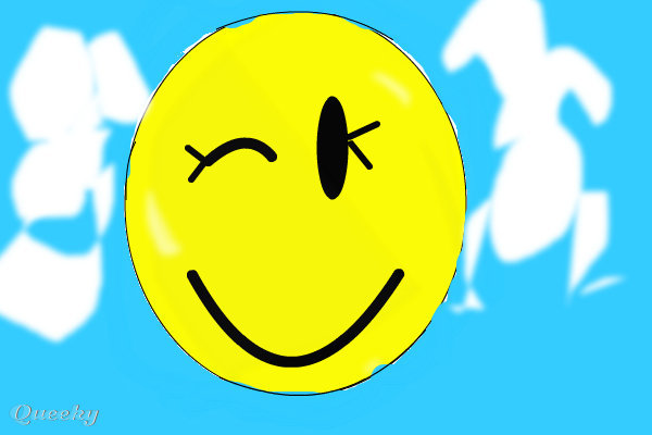 Smiley face winking ← a cartoons drawing by Emmakamerer . Queeky ...