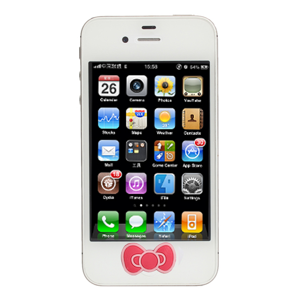 Cartoon Cute Bowknot Pattern Key Sticker For Cell Phone - US