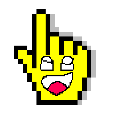 piq - pixel art | "Epic Face hand icon" [100x100 pixel] by Jools1