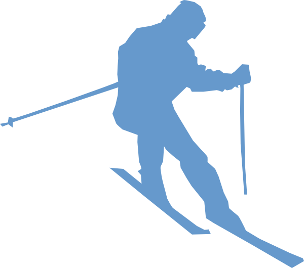 Ski clip art - vector clip art online, royalty free & public domain