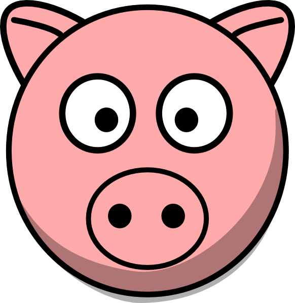 Pig Head clip art - vector clip art online, royalty free & public ...