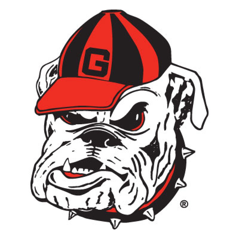 Georgia BullDogs Mascot Key Toppers