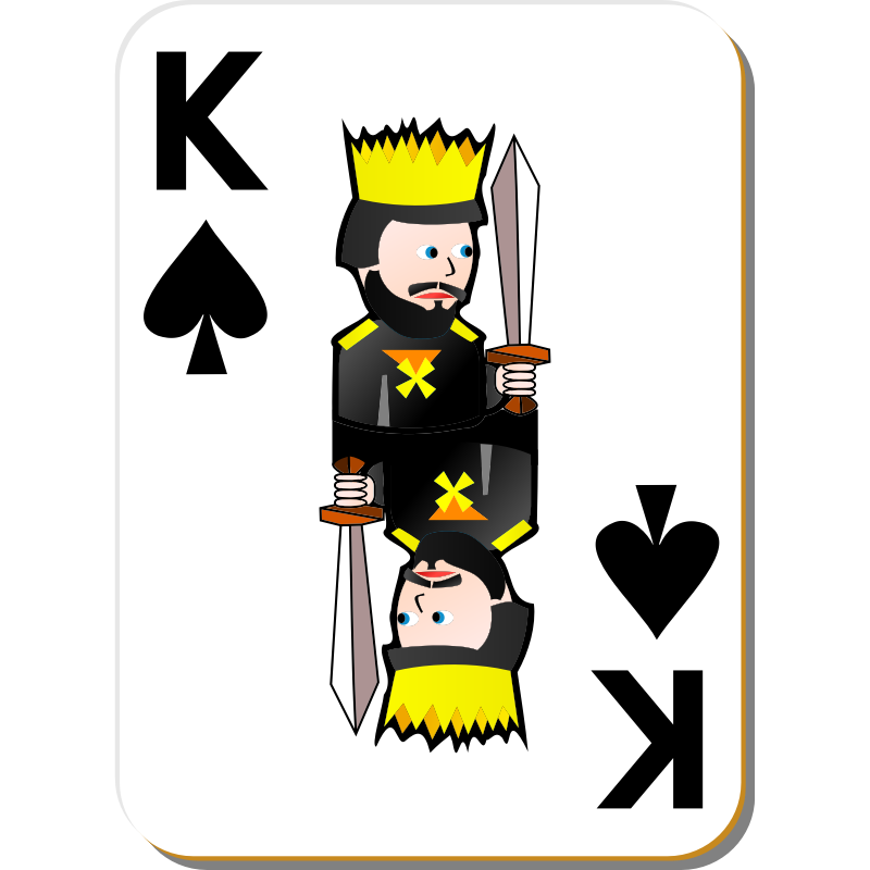 Clipart - White Deck: King of Spades