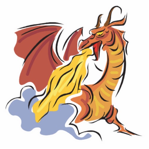 free clipart fire breathing dragon - photo #45