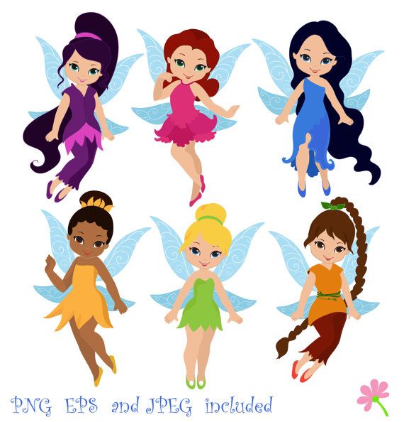 Fairies Digital ClipArt / Fairy Digital Clip art / Cute Fairies For P…
