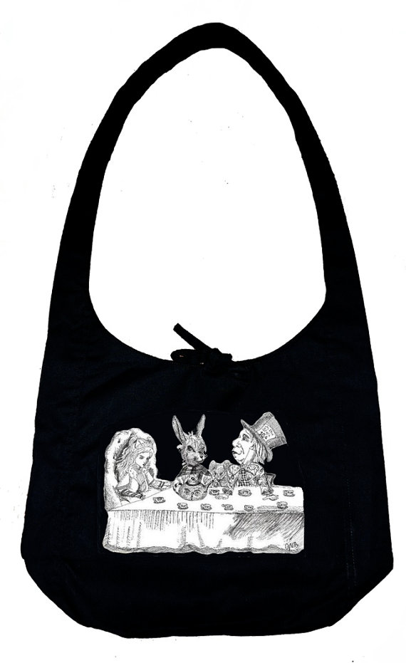 alice in wonderland hobo bag