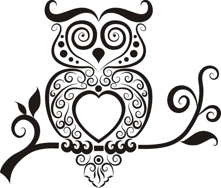 Outline owl | Tattoos | Pinterest