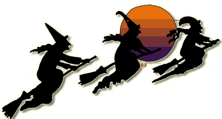 Witch Clipart Moon Broom, Echo's Free Halloween Clip Art for Kids