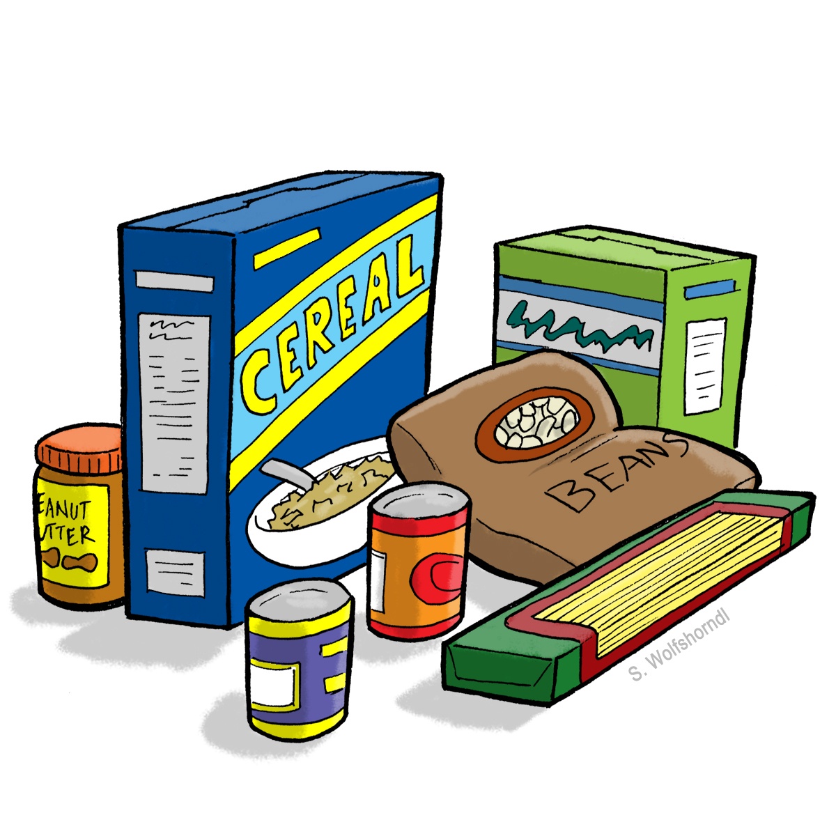 Images For > Can Food Drive Clip Art