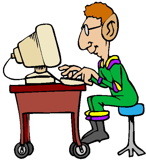 Person On Computer Clipart - ClipArt Best