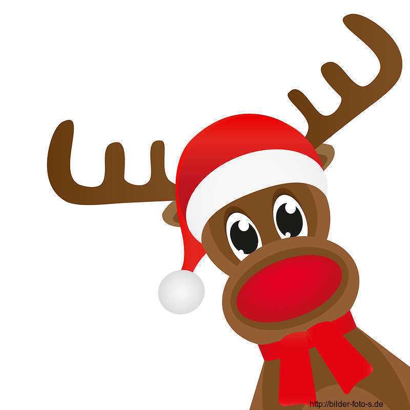 clipart rudolph red nosed reindeer - photo #34