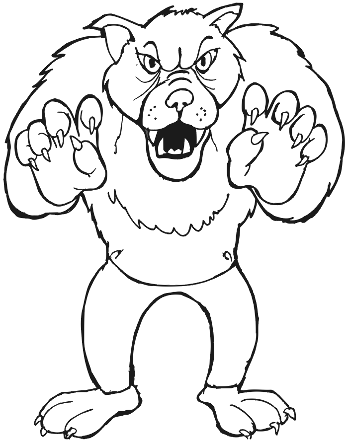 werewolf coloring pages printable | Coloring Picture HD For Kids ...