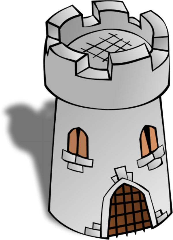 watchtower brick - vector Clip Art