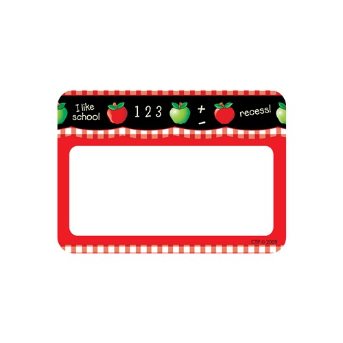 Apple Chalkboard Name Tags by Creative Teaching Press: Name Tags ...