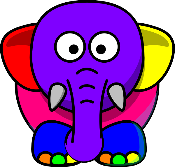 Cartoon Elephant Clip Art at Clker.com - vector clip art online ...