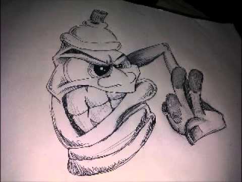 HOW TO DRAW: Graffiti Character - YouTube