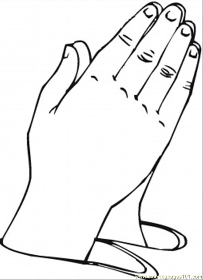 Printable Praying Hands - AZ Coloring Pages