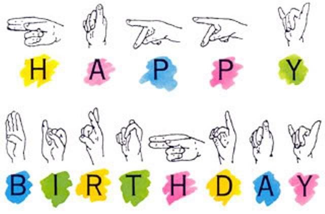 sign language, happy birthday | Deaf-initions | Pinterest