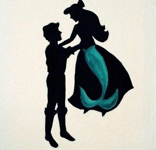 the little mermaid silhouette | Things I Love | Pinterest