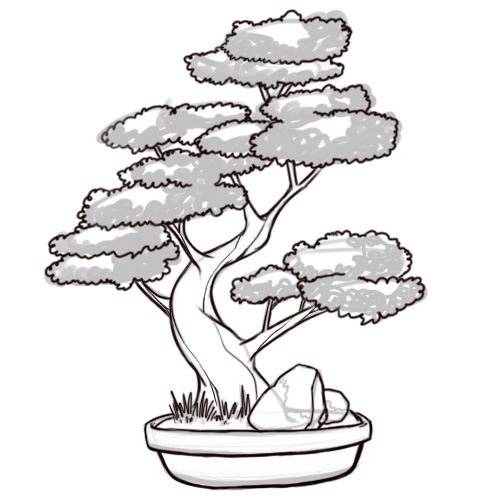 Outline Of A Tree Drawing - Cliparts.co