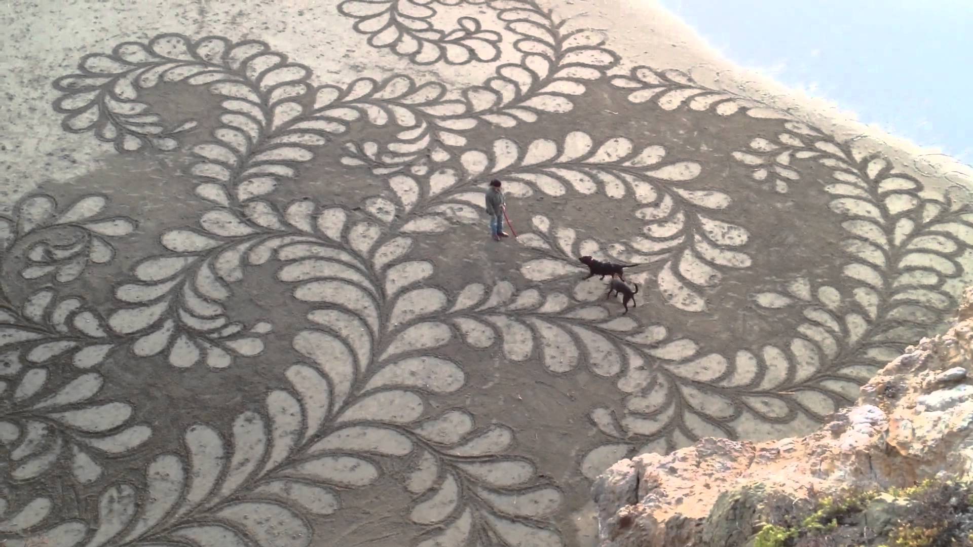 Ocean Beach Sand Art - YouTube