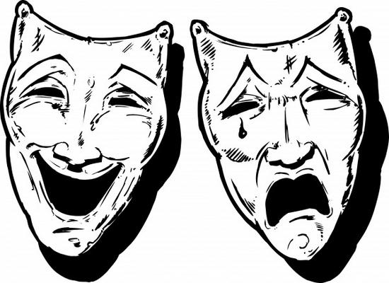Greek Theatre Masks Happy Sad images & pictures - NearPics