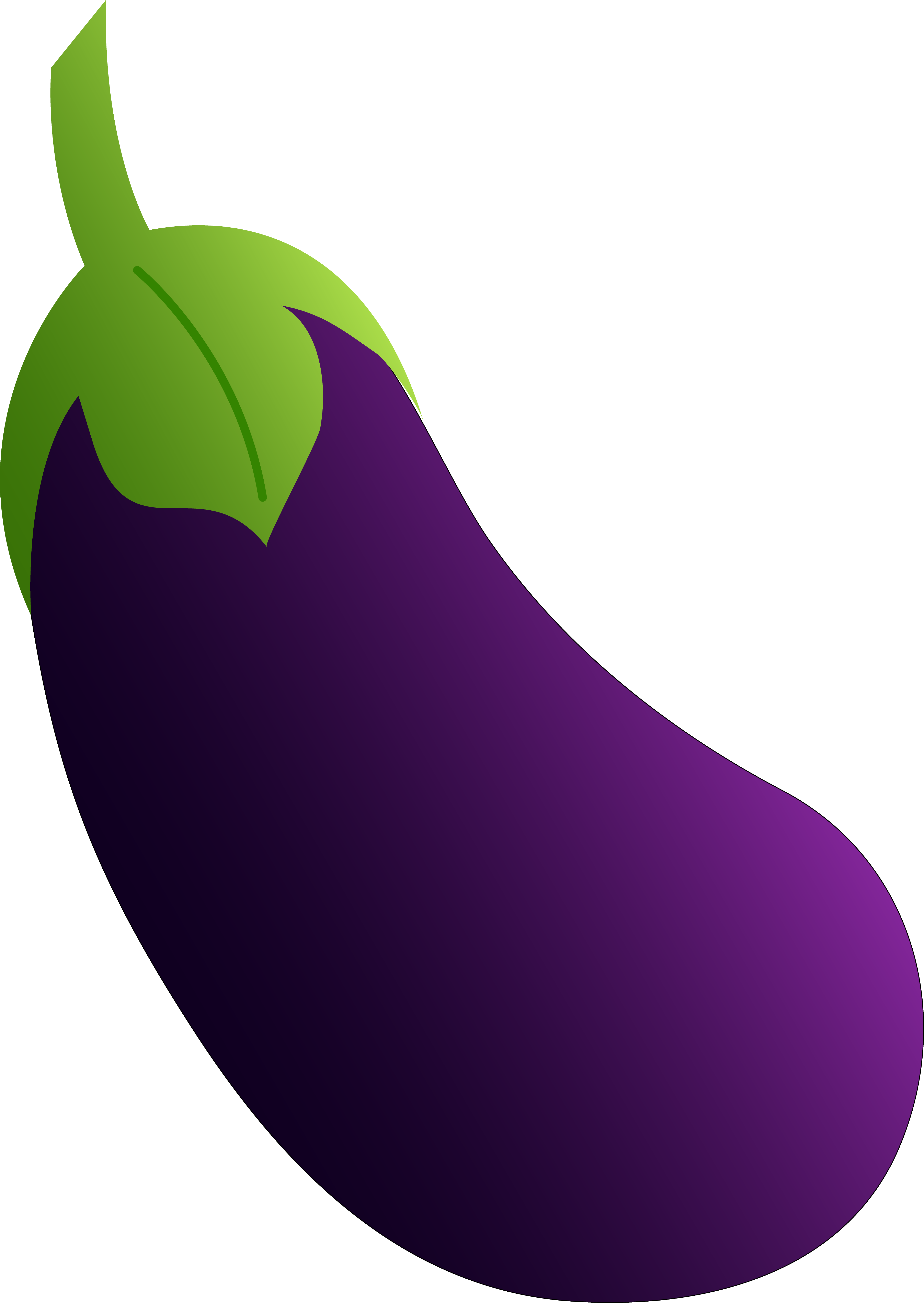 Purple Eggplant - Free Clip Art