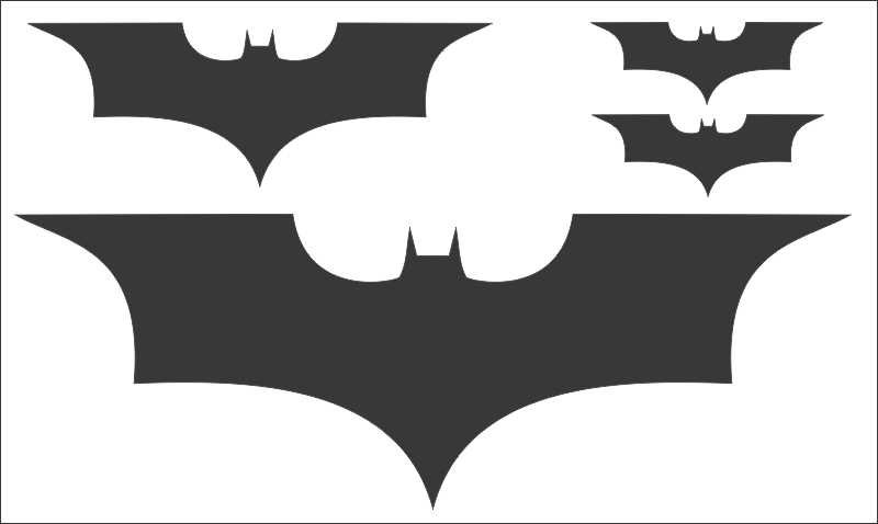 Batman Decal 4 Pack to Suit Dark Knight Gotham MacBook iPad Air ...