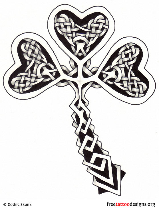 77 Irish Tattoos | Shamrock, Clover, Cross, Claddagh Tattoo Designs